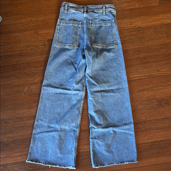 Zara Denim Flare Wide-Leg Jeans - Picture 2 of 2